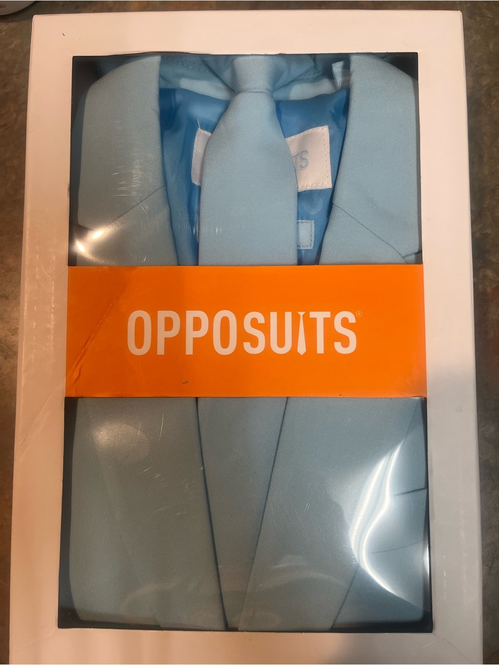 OppoSuits Light Blue Kids Suit and Tie Set